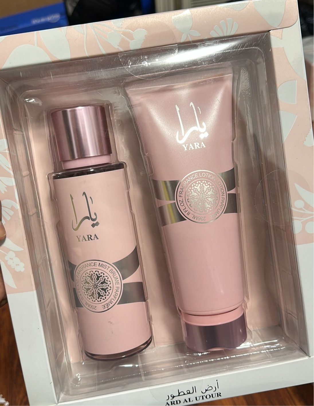 Yara Body Mist & Body Cream Set by Ard Al Utour