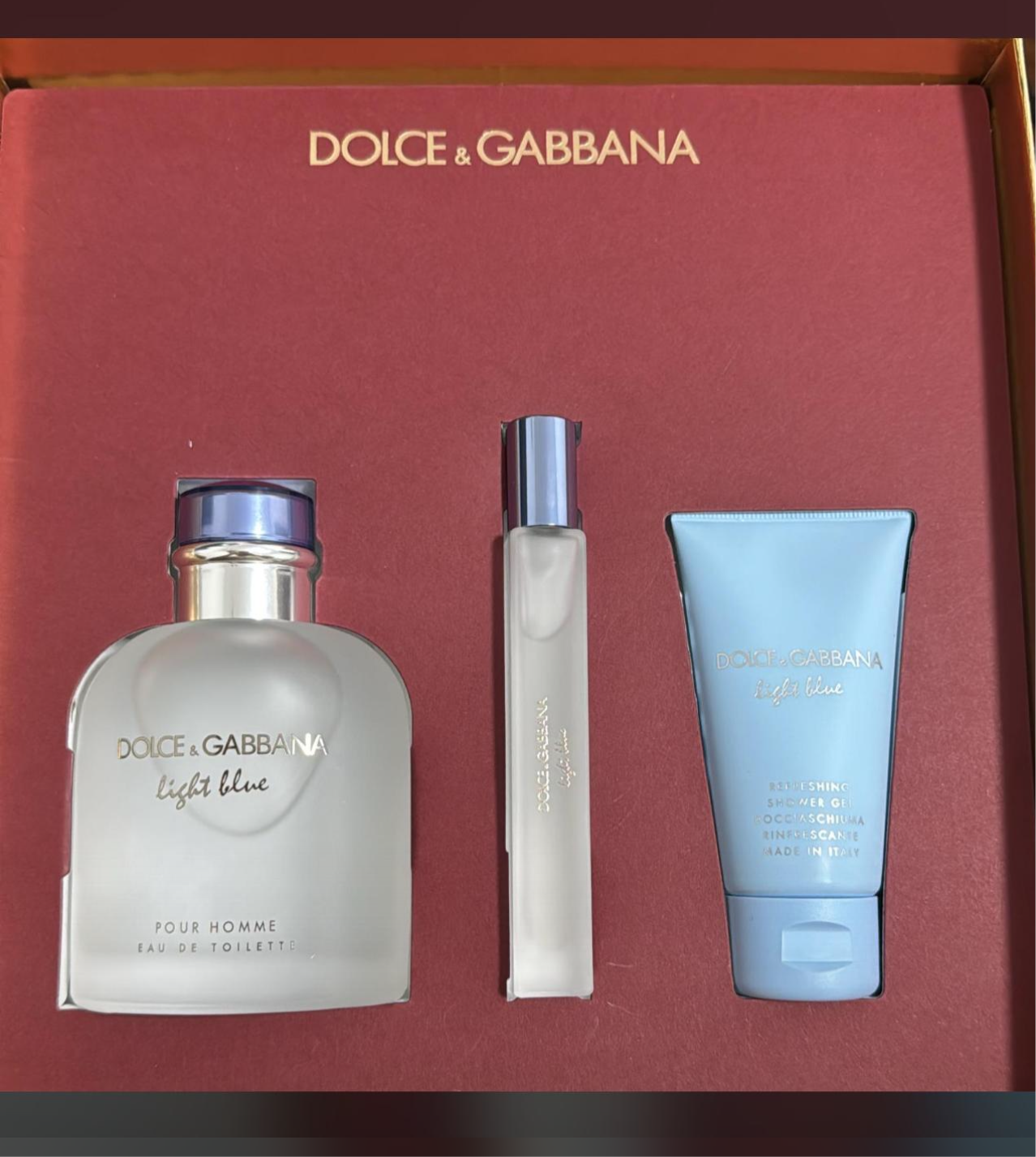 D & G Light Blue by Dolce & Gabbana 4.2 Oz EauSpray Gift Set for Men